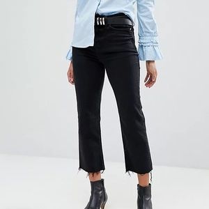 River Island Petite Straight Leg Distressed Jeans